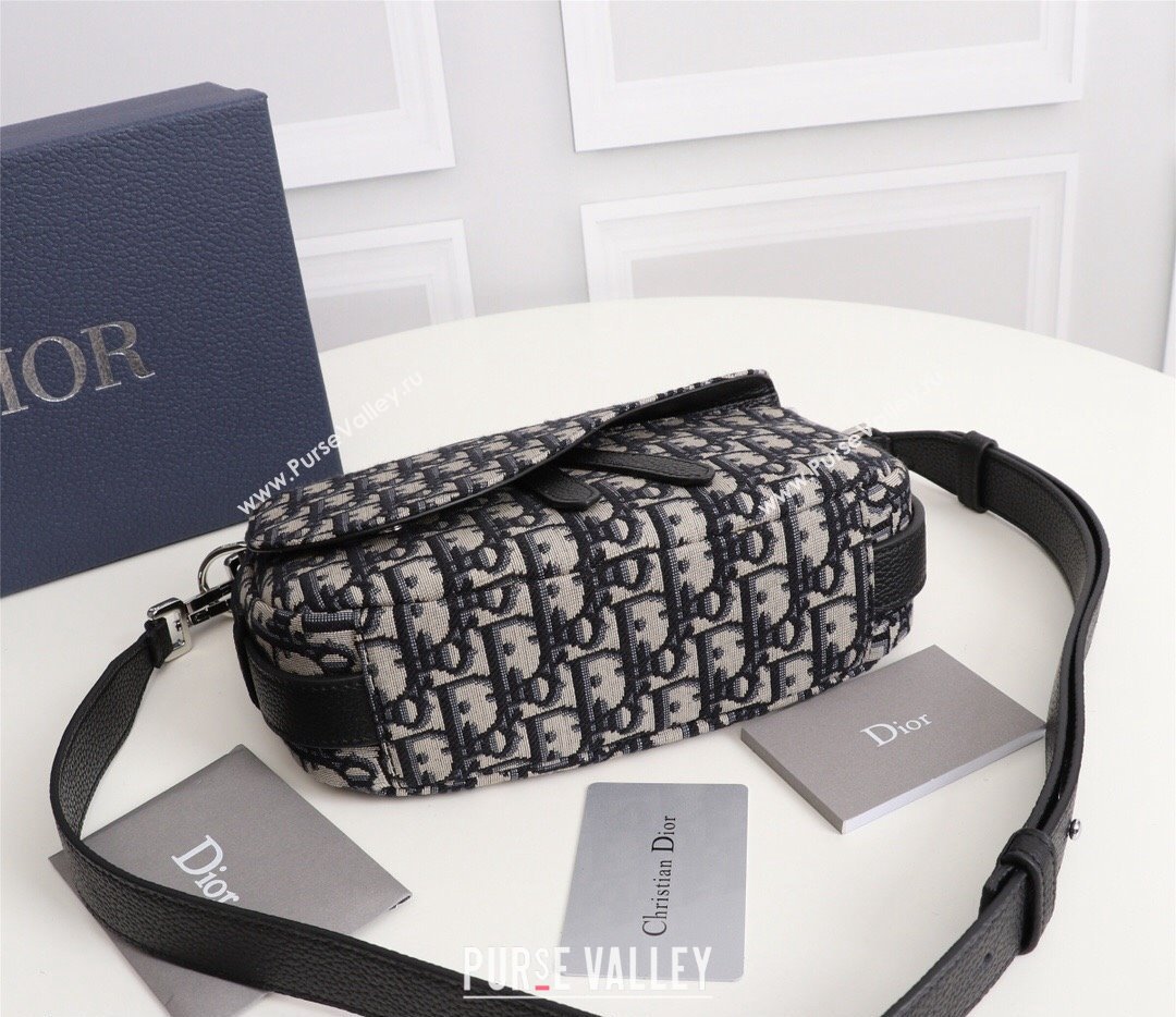 Dior Saddle Soft Mini Bag in Beige and Black Dior Oblique Jacquard (ziyin-23101339)