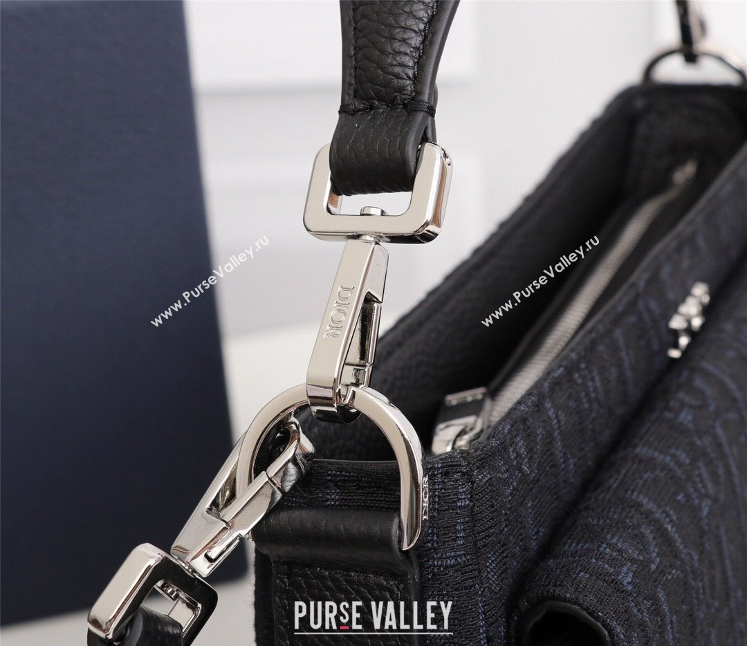 Dior Saddle Soft Mini Bag in Black Dior Oblique Jacquard (ziyin-23101340)