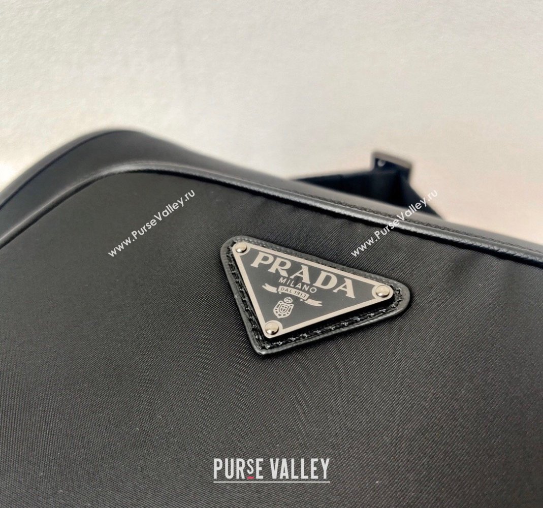 Prada Nylon Shoulder Bag 2VD041 Black 2023 (ziyin-23101635)