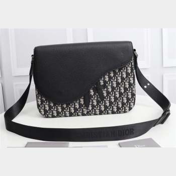 Dior Mini Saddle Messenger Bag in Beige and Black Dior Oblique Jacquard (ziyin-23101336)