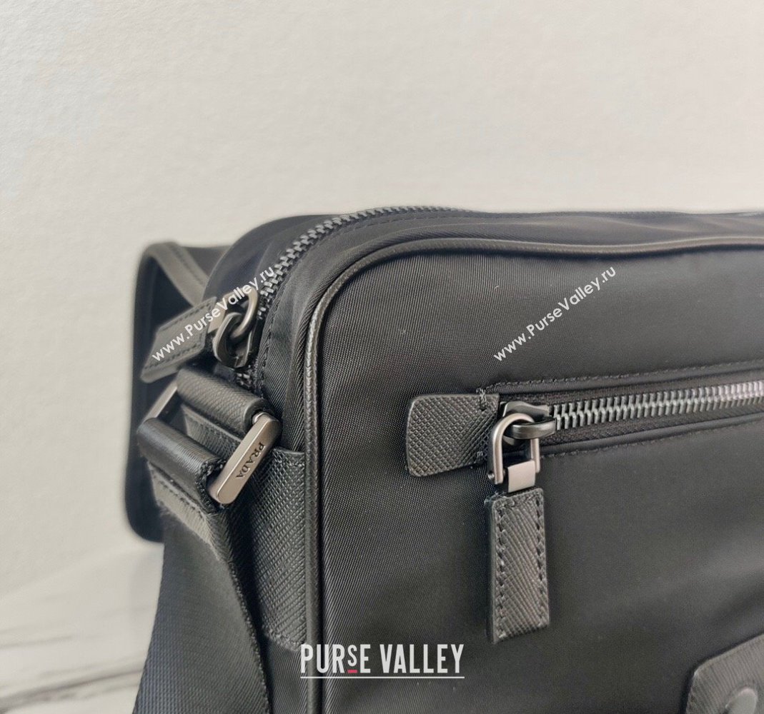 Prada Nylon Shoulder Bag 2VD041 Black 2023 (ziyin-23101635)