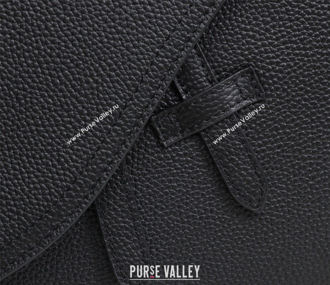 Dior Mini Saddle Messenger Bag in Black Grained Calfskin (ziyin-23101338)