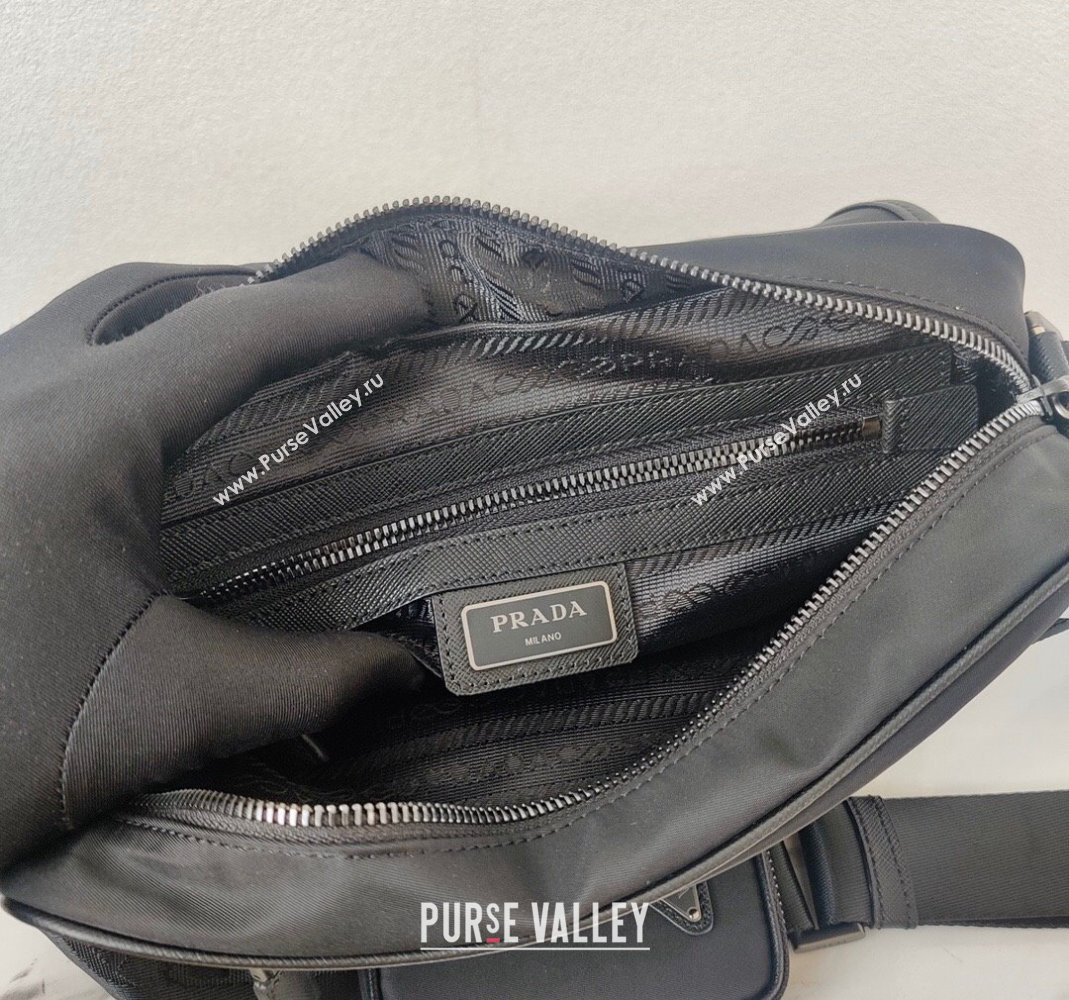 Prada Nylon Shoulder Bag 2VD041 Black 2023 (ziyin-23101635)