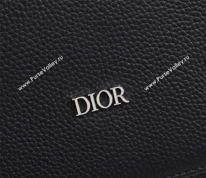 Dior Messenger Bag in Black Grained Calfskin (ziyin-23101335)
