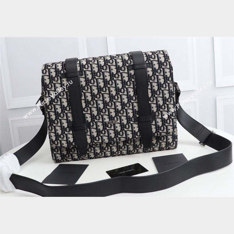 Dior Messenger Bag in Beige and Black Dior Oblique Jacquard (ziyin-23101334)