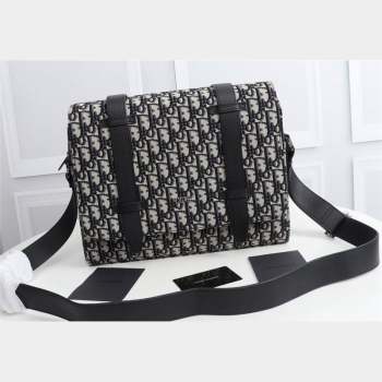 Dior Messenger Bag in Beige and Black Dior Oblique Jacquard (ziyin-23101334)