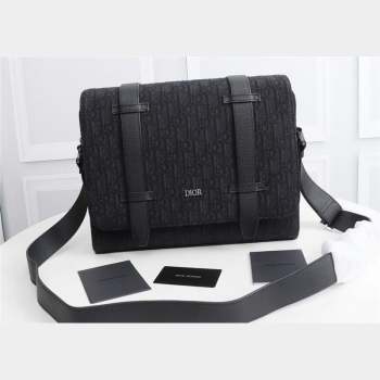 Dior Messenger Bag in Black Dior Oblique Jacquard (ziyin-23101333)