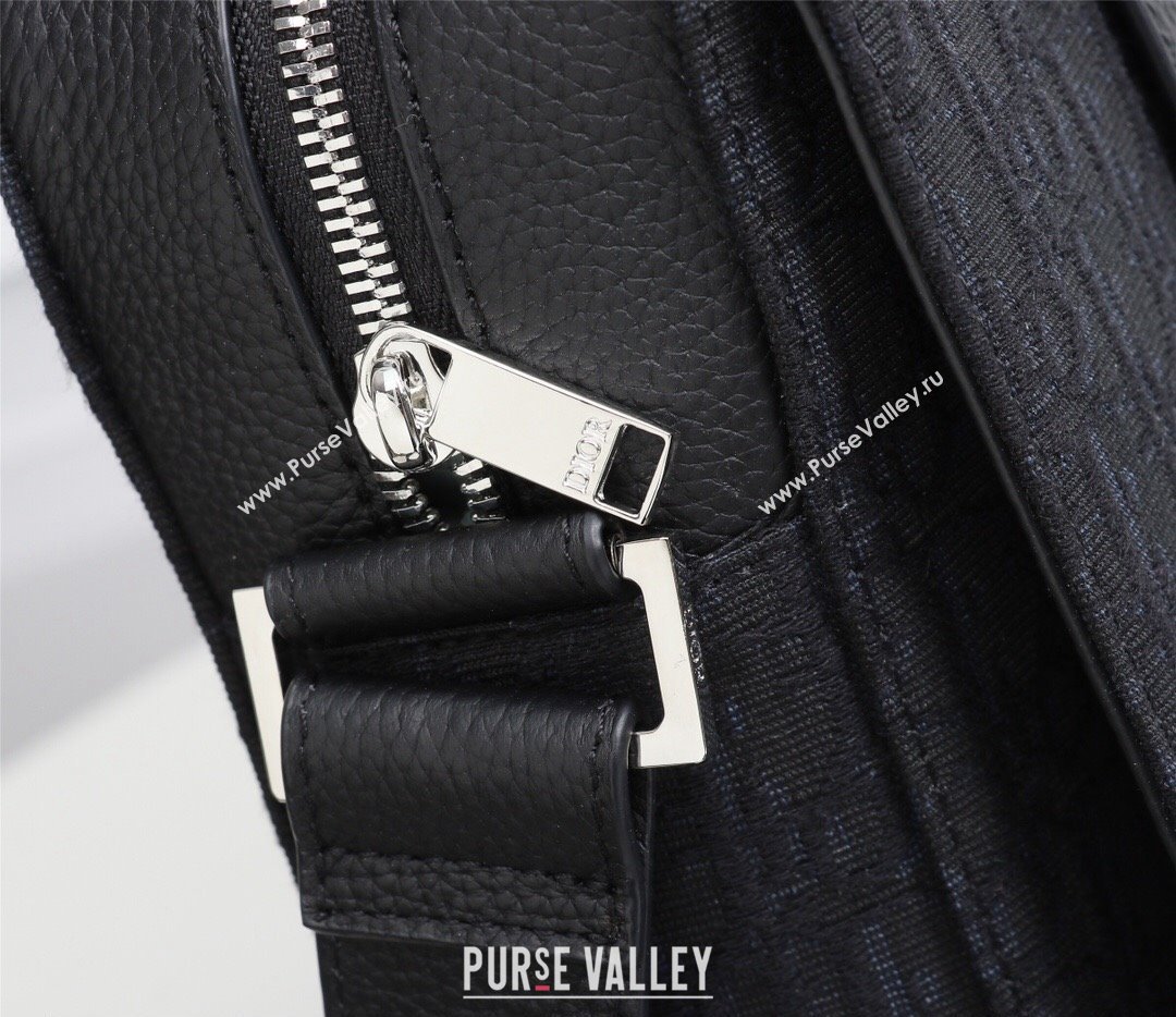 Dior Messenger Bag in Black Dior Oblique Jacquard (ziyin-23101333)