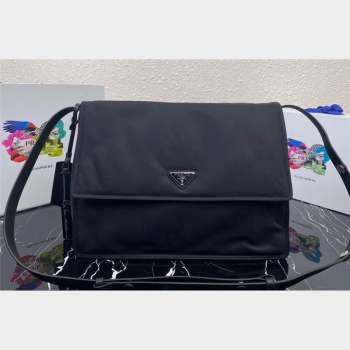 Prada Re-nylon Large Padded Shoulder Bag 1BC208 Black 2023 (ziyin-23101636)