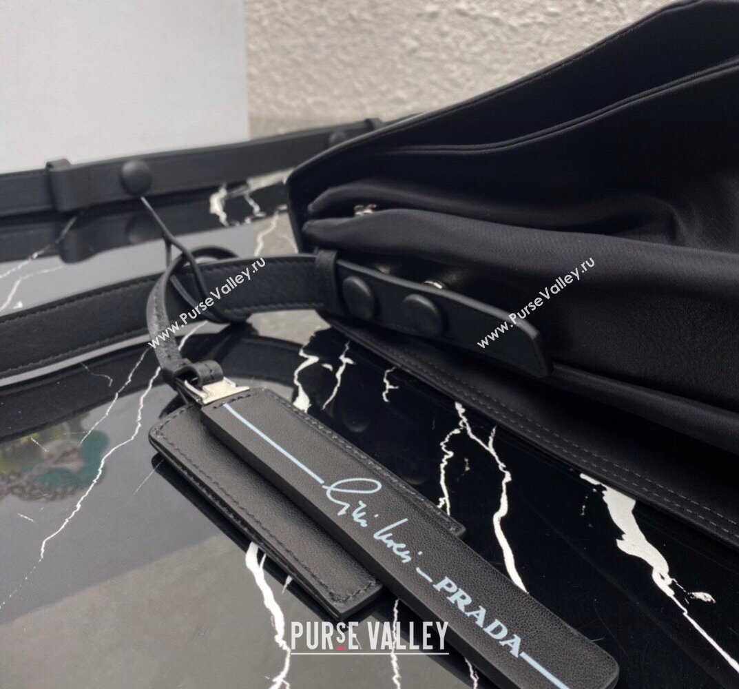 Prada Re-nylon Large Padded Shoulder Bag 1BC208 Black 2023 (ziyin-23101636)