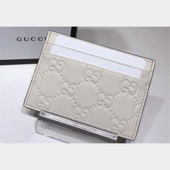 Gucci Signature Card Case 473927 White (dlh-23101744)