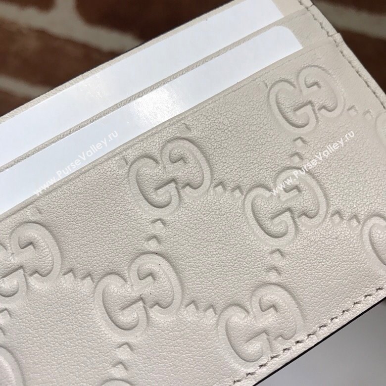 Gucci Signature Card Case 473927 White (dlh-23101744)