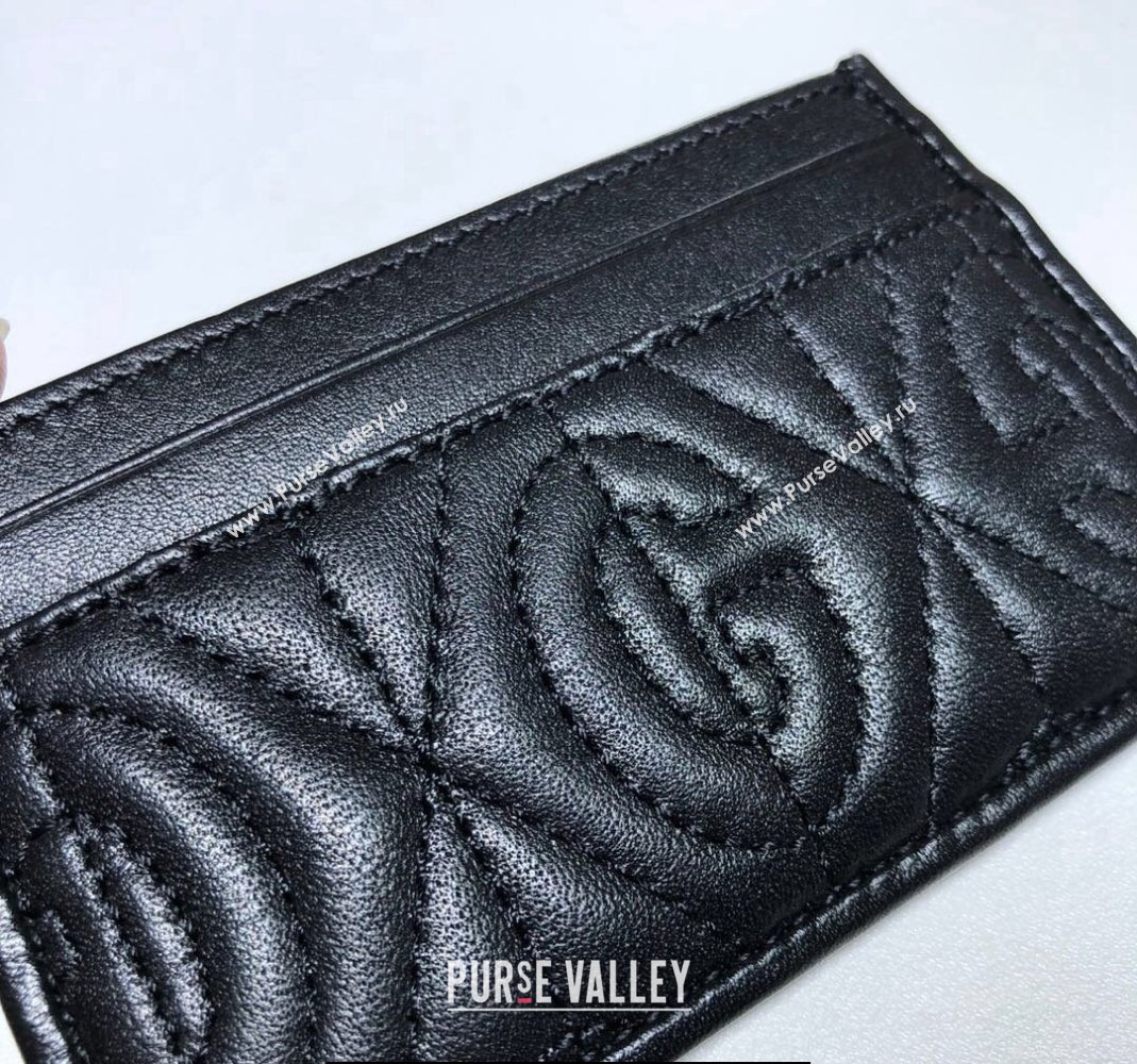 Gucci Leather Card Case 597628 Black (dlh-23101741)