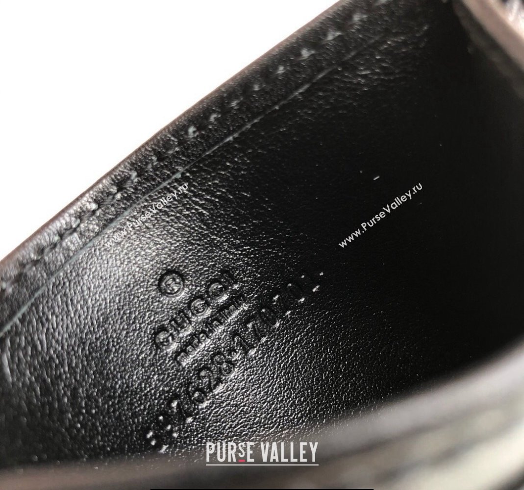 Gucci Leather Card Case 597628 Black (dlh-23101741)
