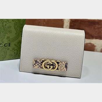 Gucci Wallet with Interlocking G python bow 746059 White (dlh-23101755)