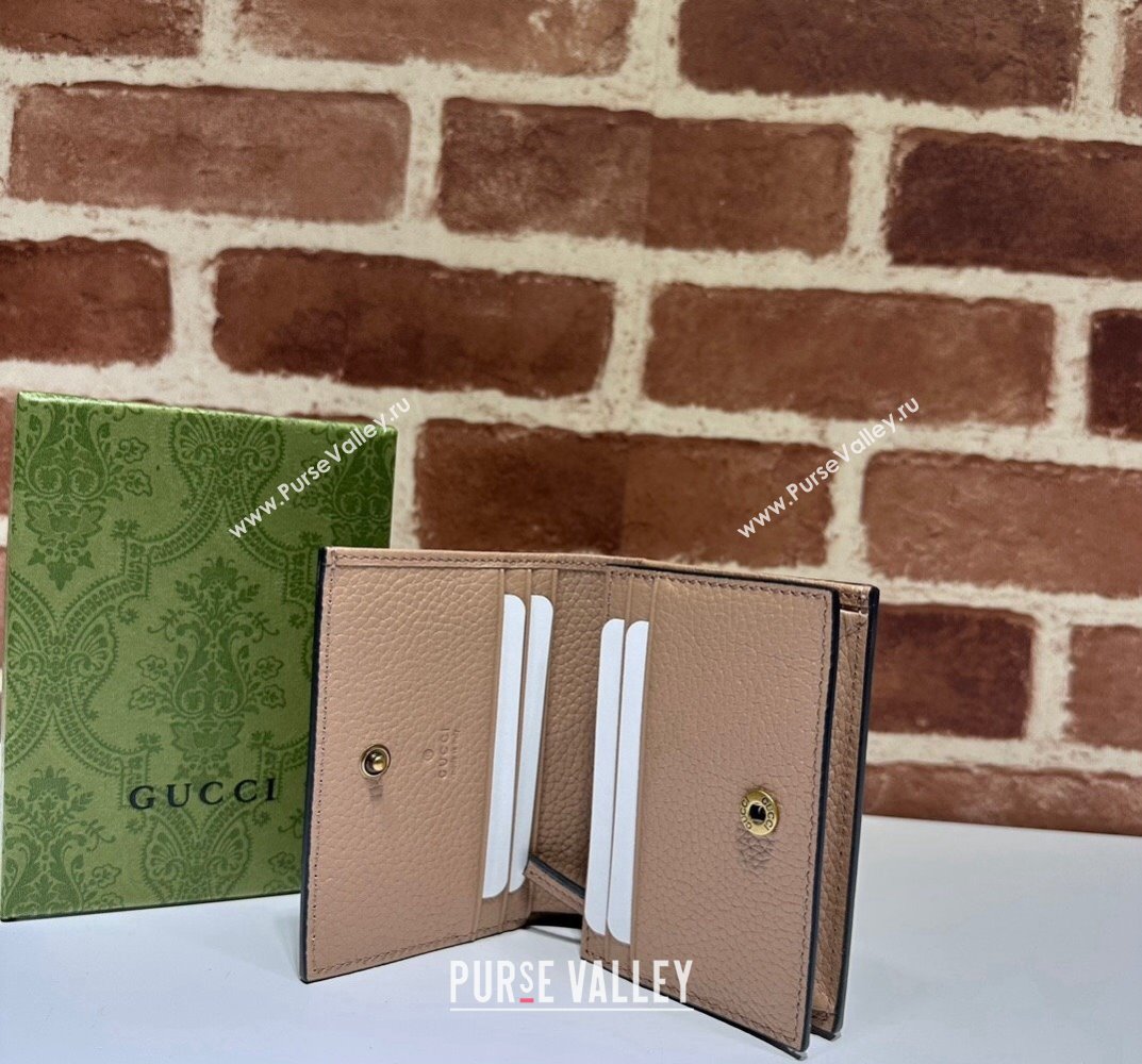 Gucci Wallet with Interlocking G python bow 746059 Nude (dlh-23101756)