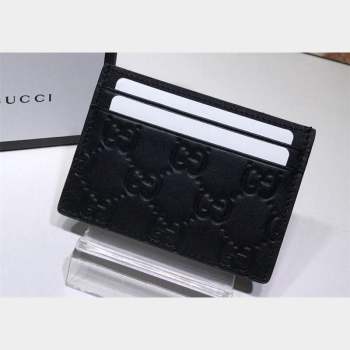 Gucci Signature Card Case 473927 Black (dlh-23101743)