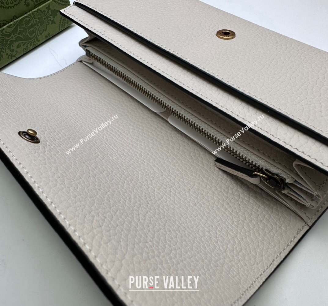 Gucci Wallet with Interlocking G python bow 750461 White (dlh-23101752)