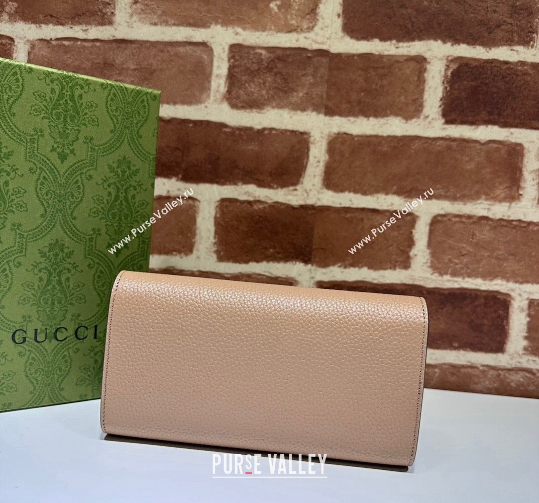 Gucci Wallet with Interlocking G python bow 750461 Nude (dlh-23101753)