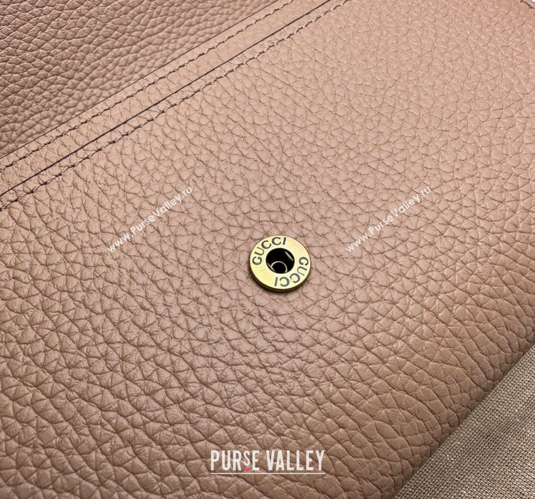 Gucci Wallet with Interlocking G python bow 750461 Nude (dlh-23101753)