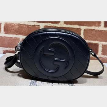Gucci Blondie mini shoulder bag 760175 Leather Black (dlh-23101745)