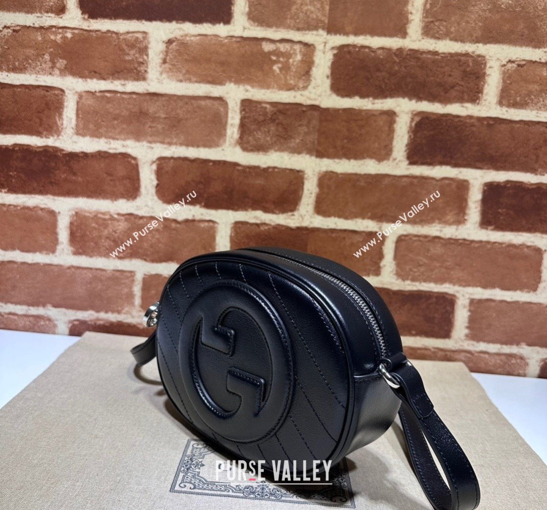 Gucci Blondie mini shoulder bag 760175 Leather Black (dlh-23101745)