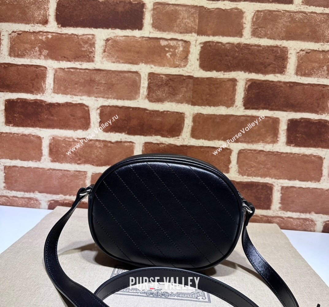 Gucci Blondie mini shoulder bag 760175 Leather Black (dlh-23101745)