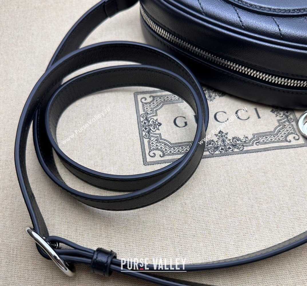 Gucci Blondie mini shoulder bag 760175 Leather Black (dlh-23101745)