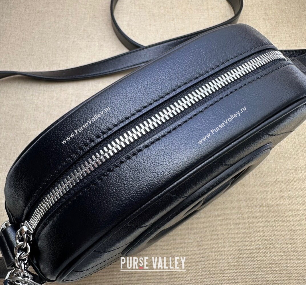 Gucci Blondie mini shoulder bag 760175 Leather Black (dlh-23101745)