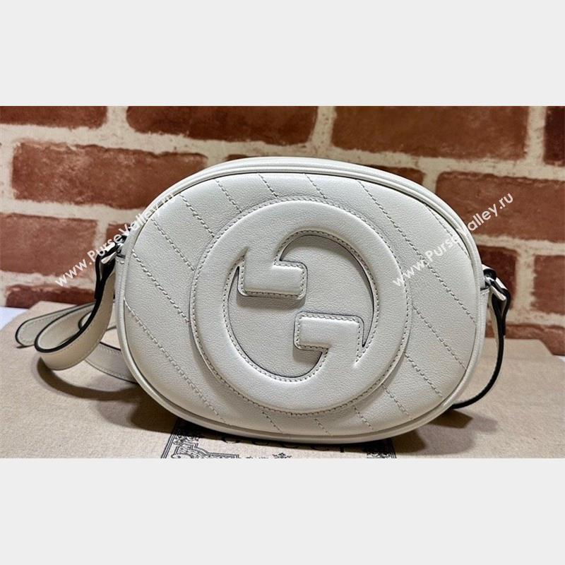 Gucci Blondie mini shoulder bag 760175 Leather White (dlh-23101746)