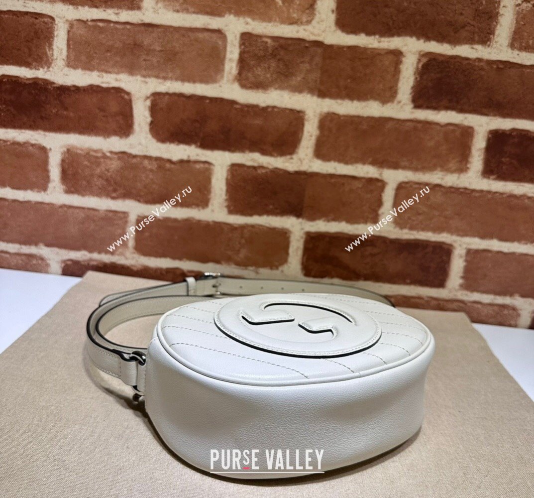 Gucci Blondie mini shoulder bag 760175 Leather White (dlh-23101746)