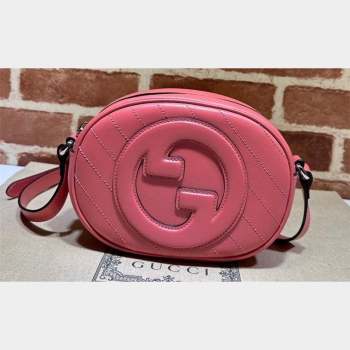 Gucci Blondie mini shoulder bag 760175 Leather Pink (dlh-23101747)