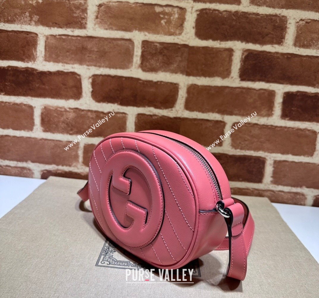 Gucci Blondie mini shoulder bag 760175 Leather Pink (dlh-23101747)