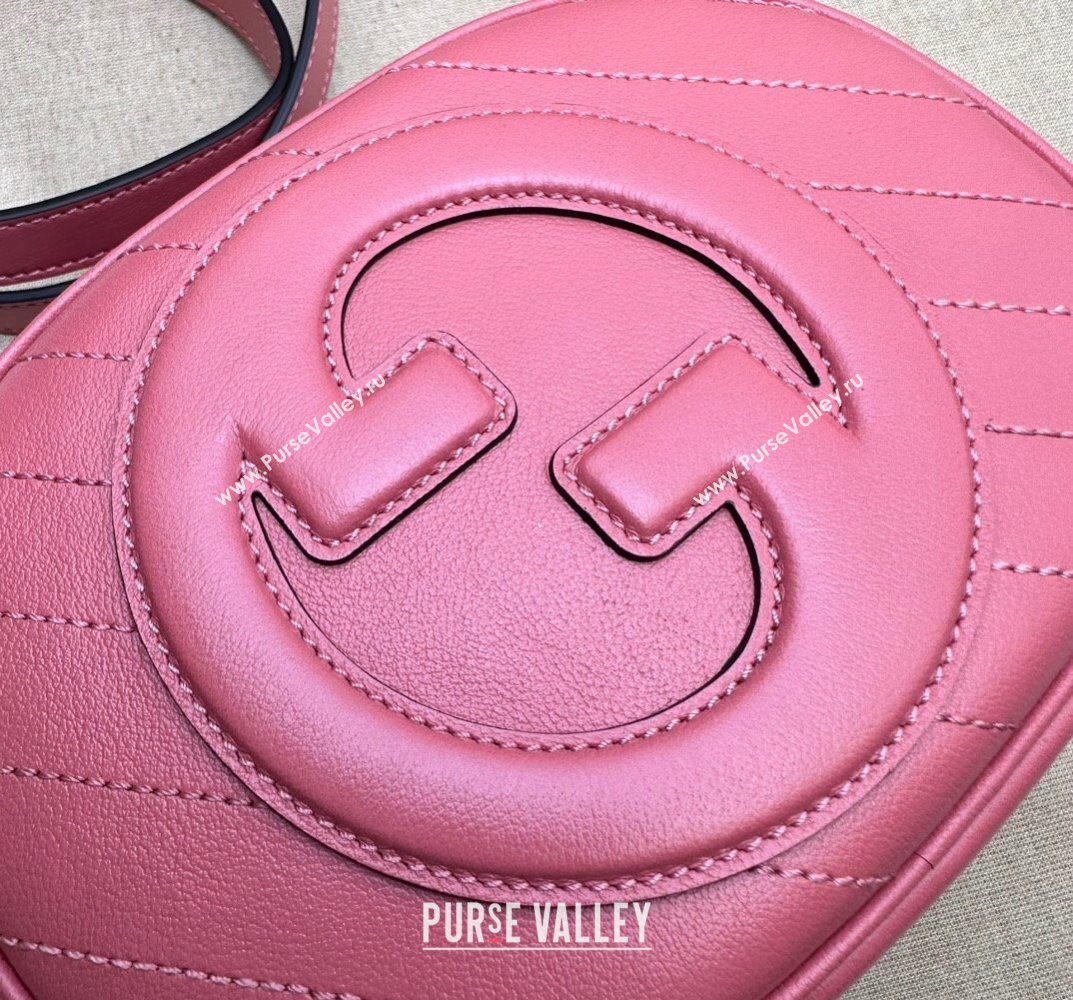 Gucci Blondie mini shoulder bag 760175 Leather Pink (dlh-23101747)