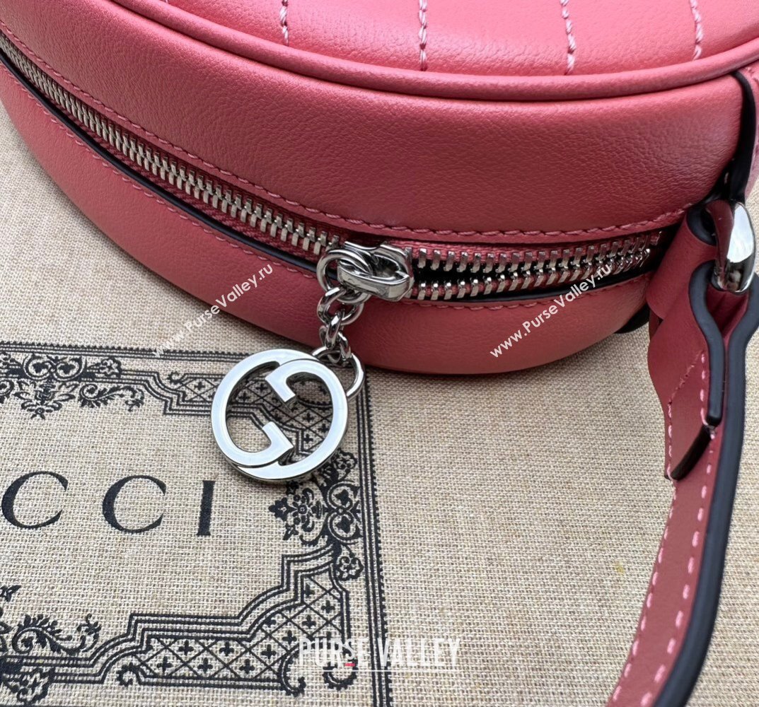 Gucci Blondie mini shoulder bag 760175 Leather Pink (dlh-23101747)
