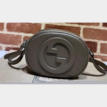Gucci Blondie mini shoulder bag 760175 Leather Etoupe (dlh-23101748)
