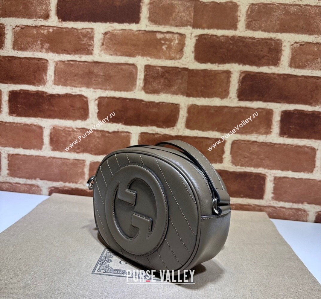 Gucci Blondie mini shoulder bag 760175 Leather Etoupe (dlh-23101748)