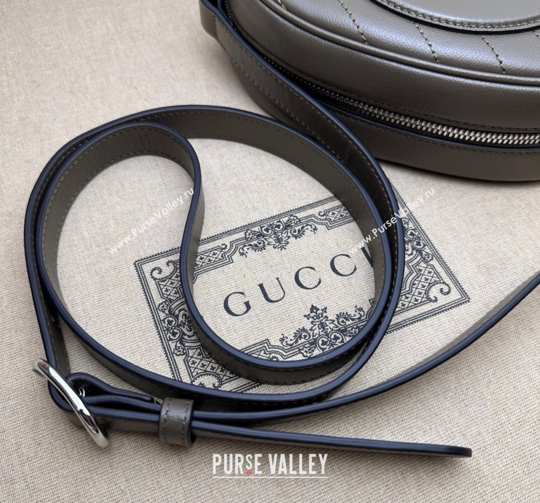 Gucci Blondie mini shoulder bag 760175 Leather Etoupe (dlh-23101748)