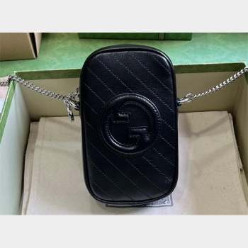 Gucci Blondie mini bag 760315 Leather Black (dlh-23101749)