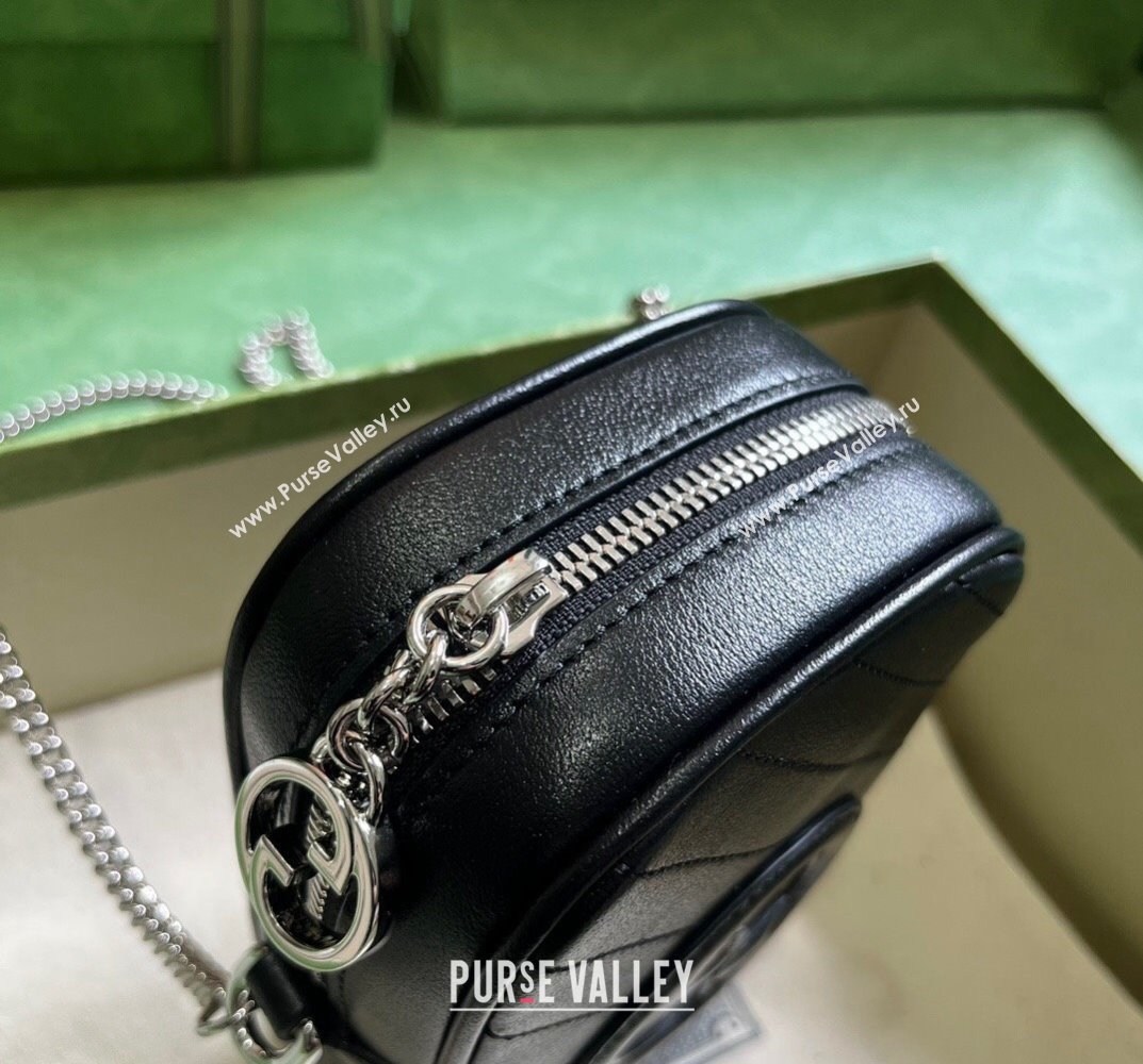 Gucci Blondie mini bag 760315 Leather Black (dlh-23101749)