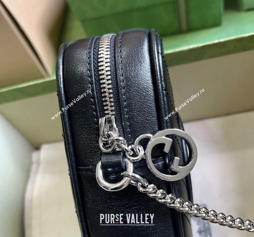 Gucci Blondie mini bag 760315 Leather Black (dlh-23101749)