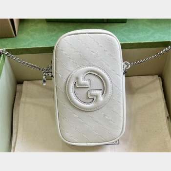 Gucci Blondie mini bag 760315 Leather White (dlh-23101750)