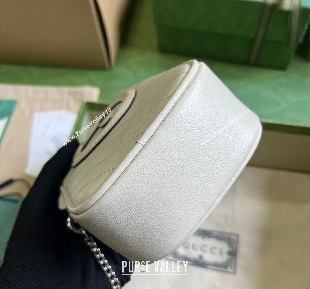 Gucci Blondie mini bag 760315 Leather White (dlh-23101750)