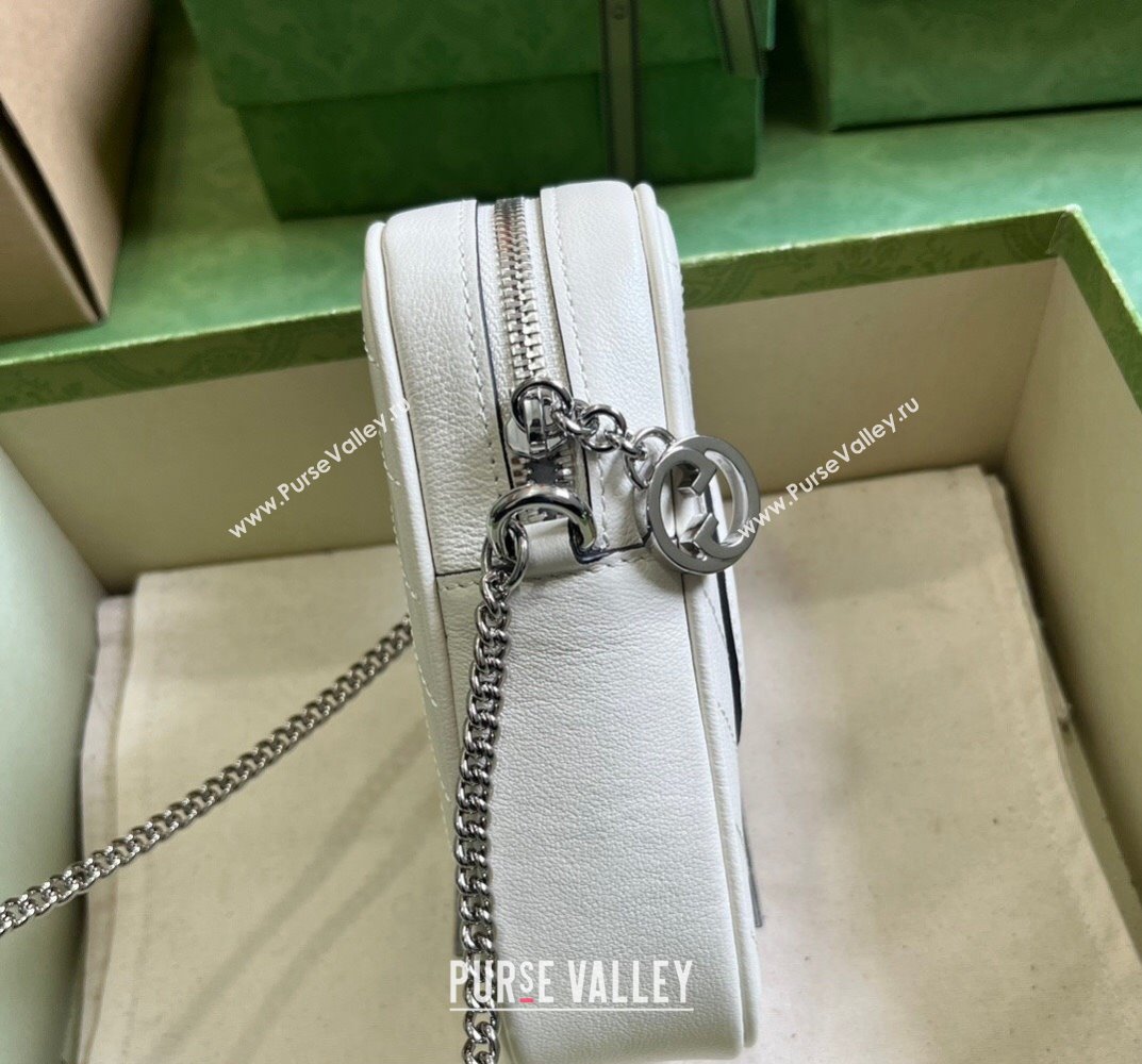 Gucci Blondie mini bag 760315 Leather White (dlh-23101750)