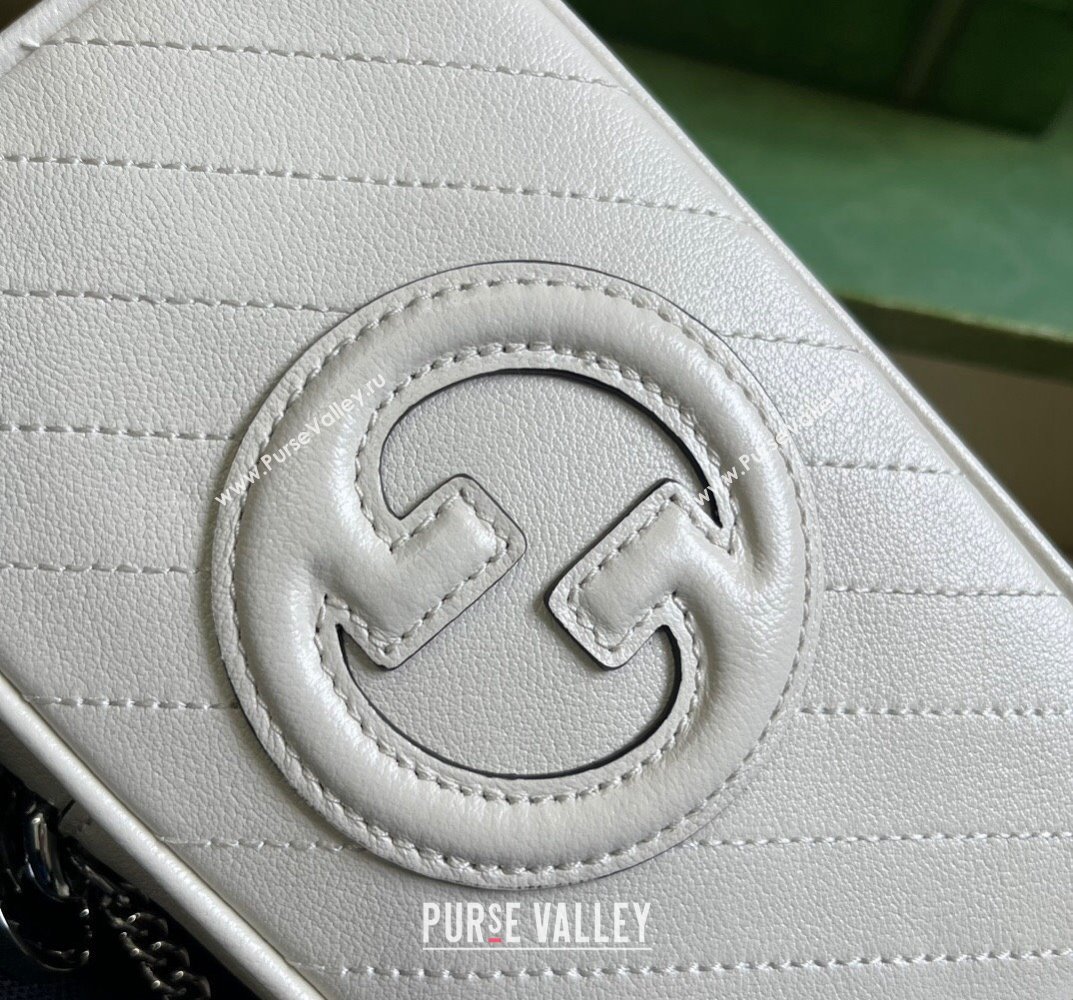 Gucci Blondie mini bag 760315 Leather White (dlh-23101750)