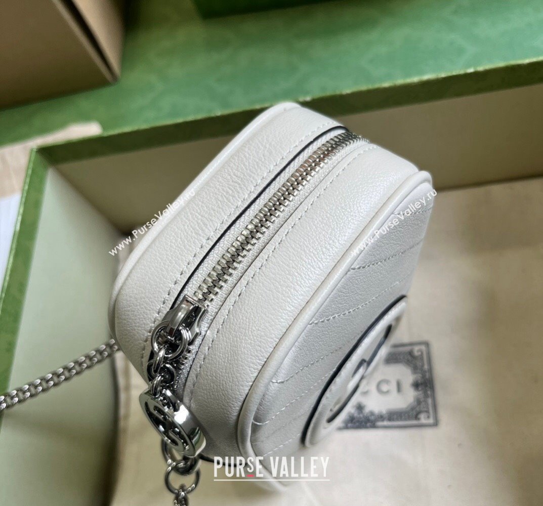 Gucci Blondie mini bag 760315 Leather White (dlh-23101750)