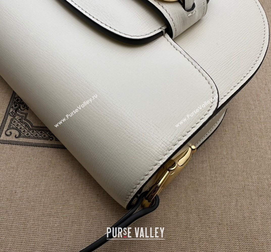 Gucci Horsebit 1955 mini rounded bag 760191 Leather White (dlh-23101738)