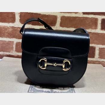Gucci Horsebit 1955 mini rounded bag 760191 Leather Black (dlh-23101737)