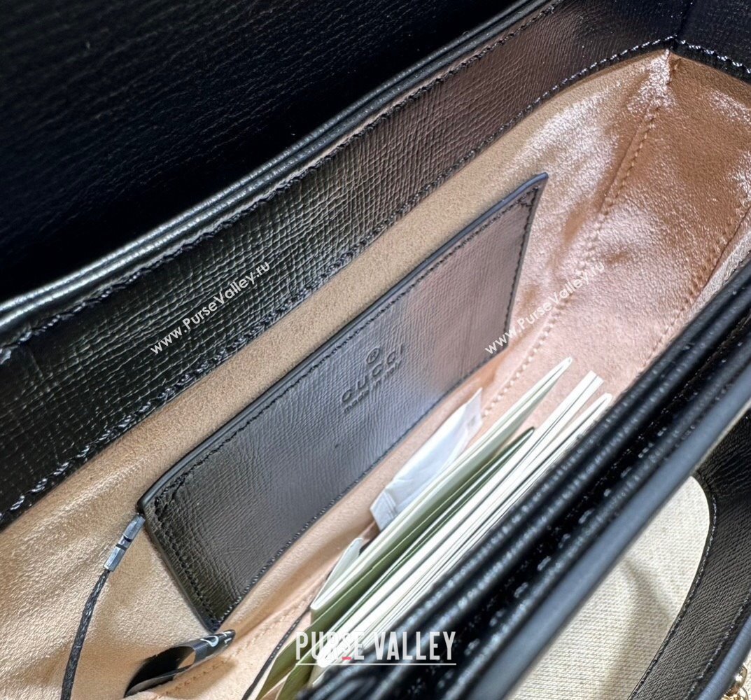 Gucci Horsebit 1955 mini rounded bag 760191 Leather Black (dlh-23101737)