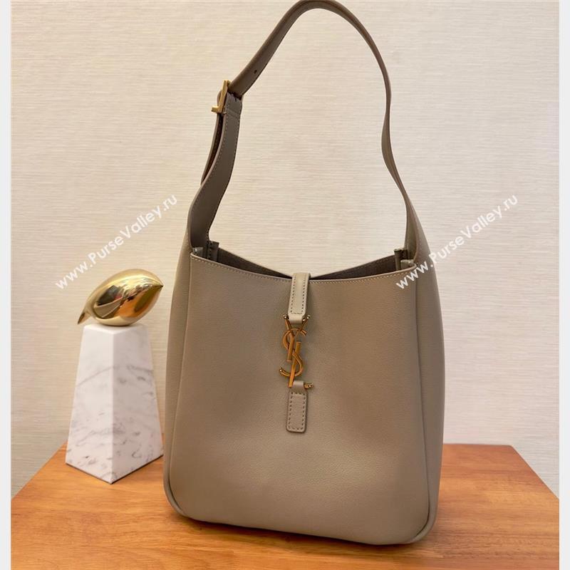 Saint Laurent small le 5 A 7 supple Bag in grained leather 713938 Beige (yida-23101702)